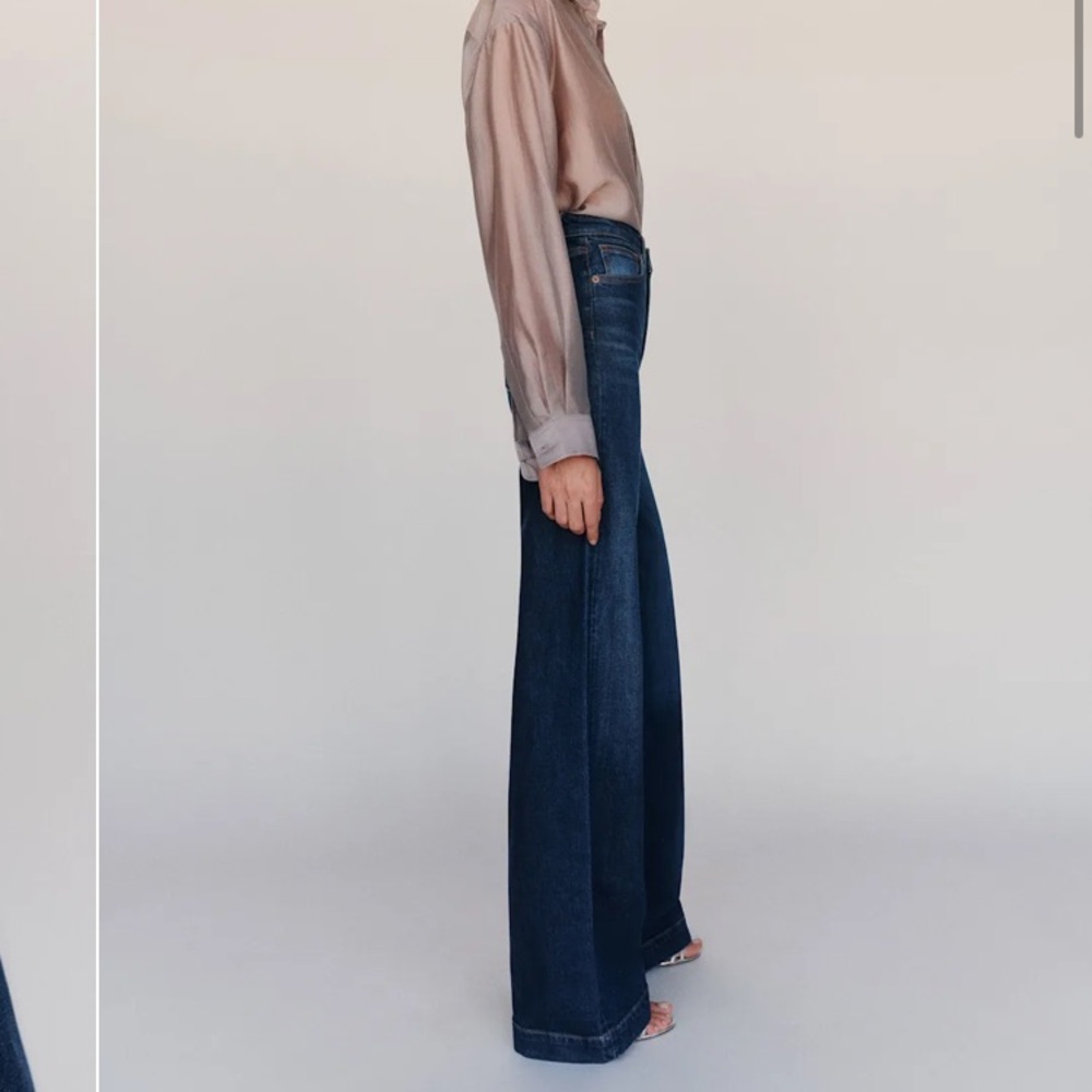 New: Reformation Bex Super Stretch High Rise Wide Leg Jeans. Size 28 - Picture 3 of 15